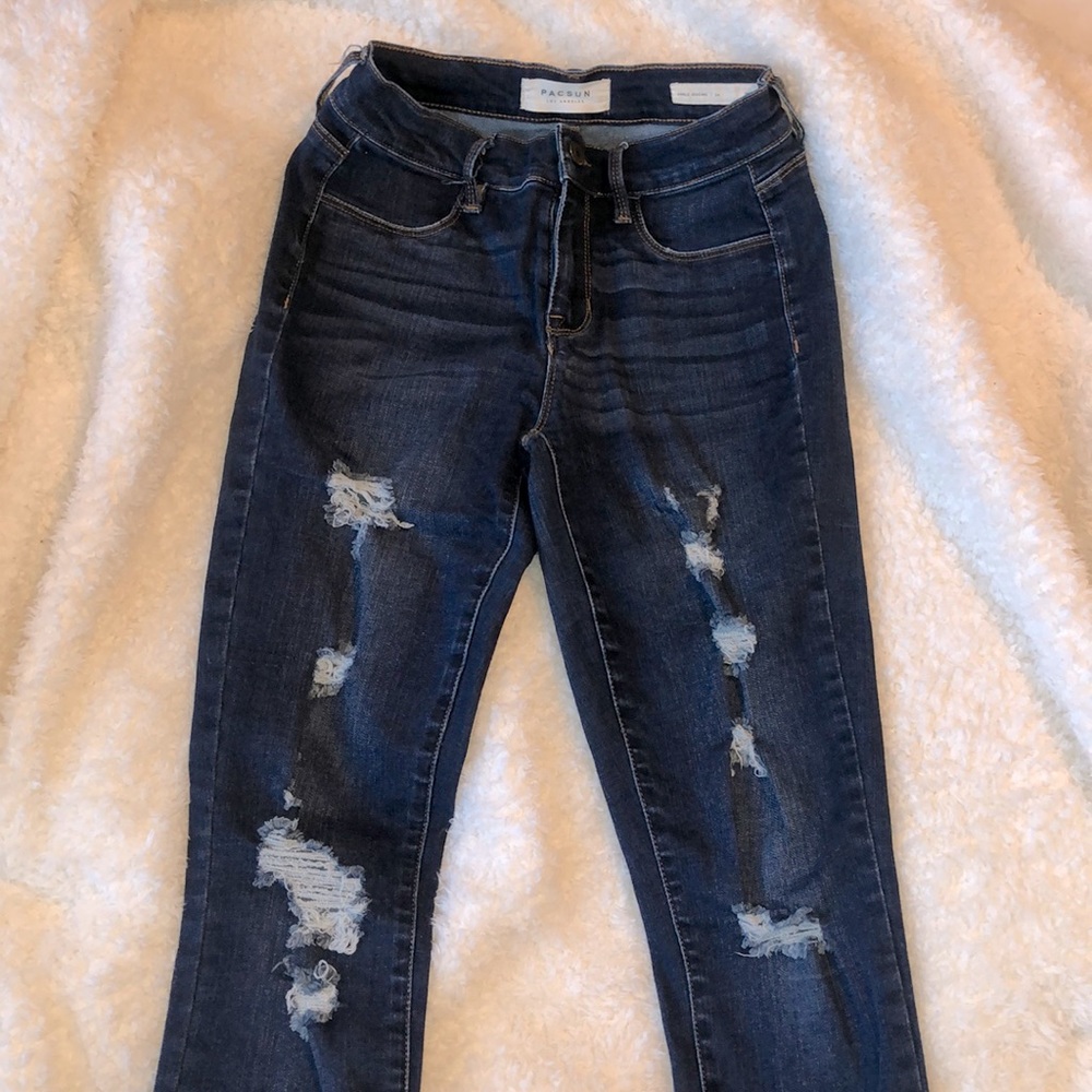 Pacsun Ripped ankle jeggings
